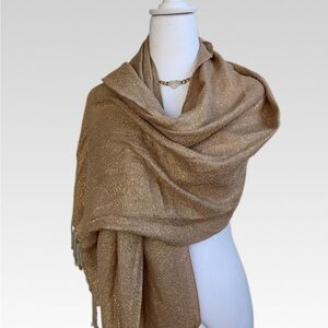 Luxurious Tan Women's Scarf